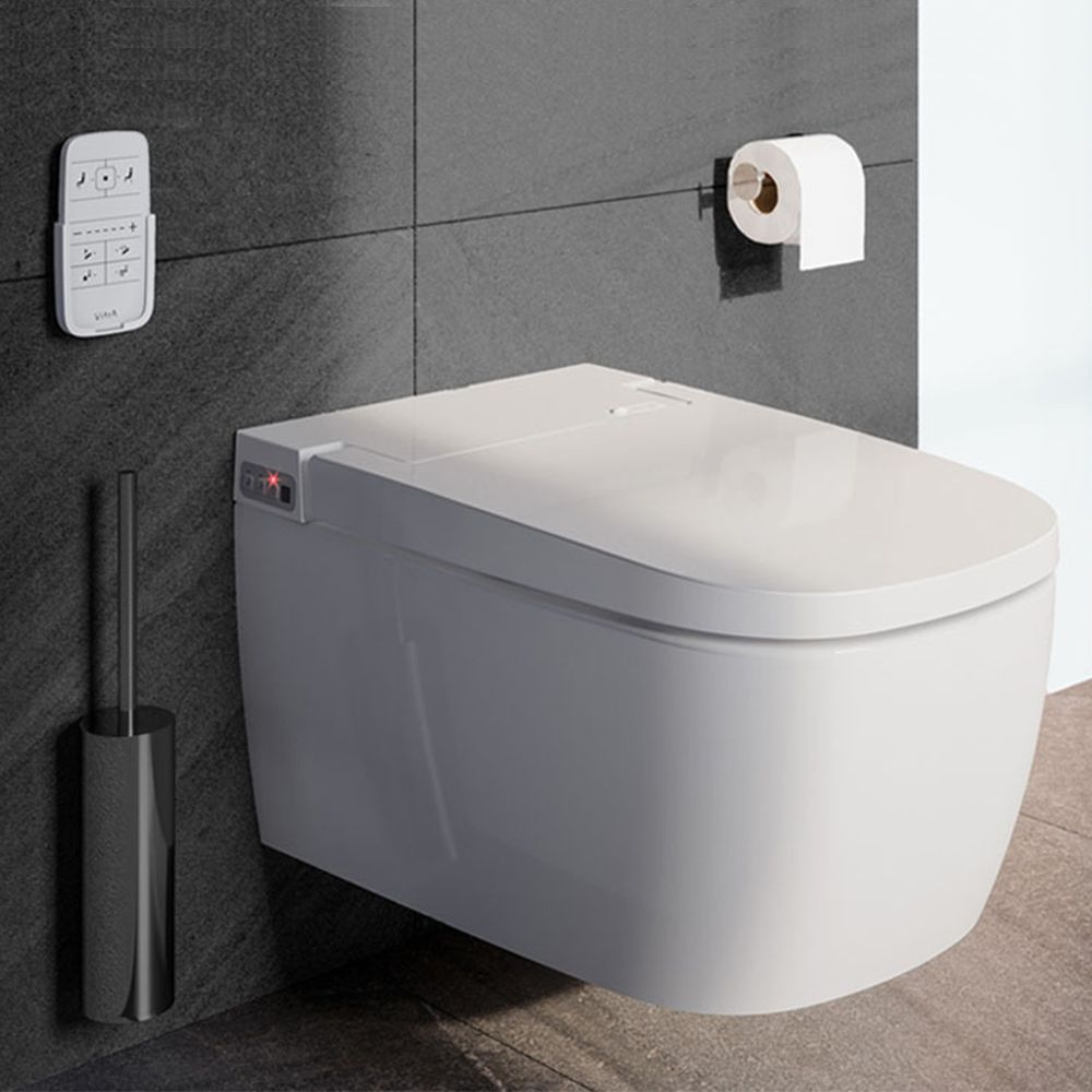 VitrA Smart Automatic Wall Mounted Toilet - Glossy White