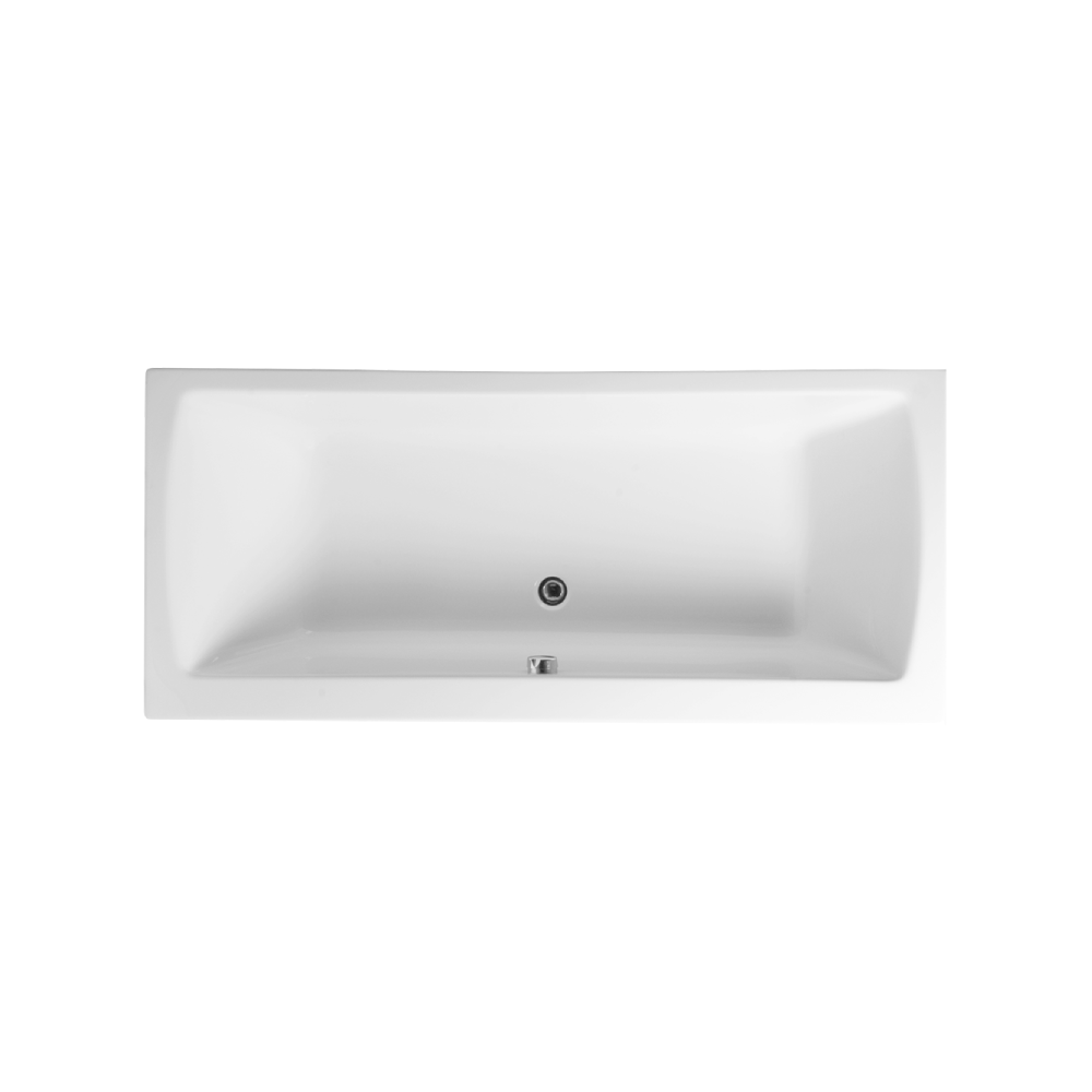 VitrA Built-In Double Ended Bathtub 180(L)x80(W) cm - Glossy White
