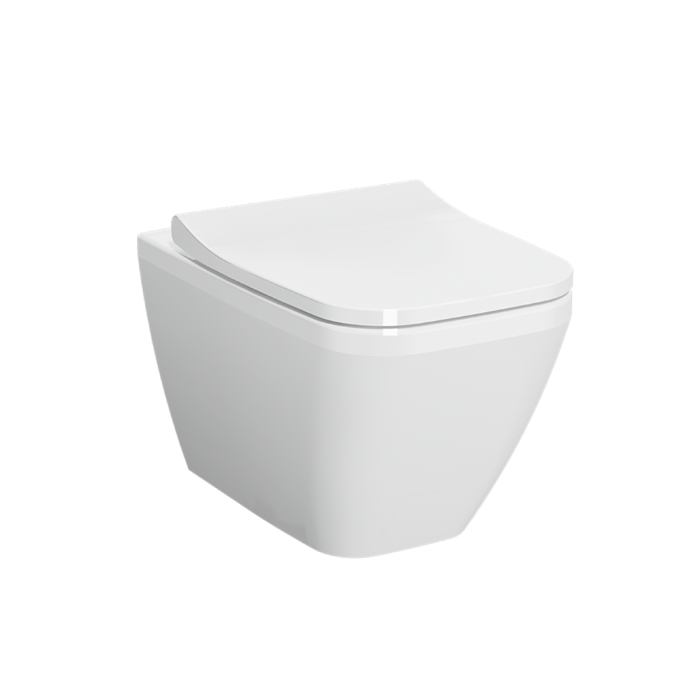 VitrA Wall Mounted WC Toilet - Glossy White