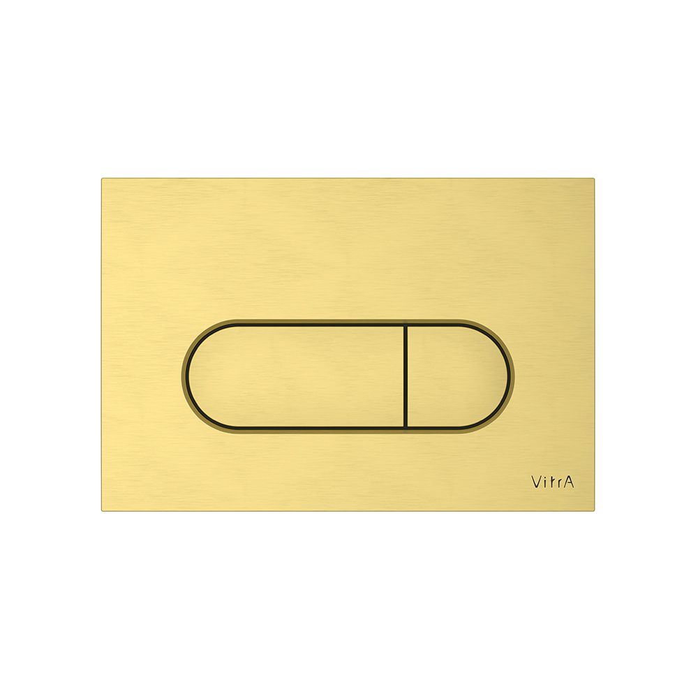 VitrA Flush Wall Plate - Brushed Gold