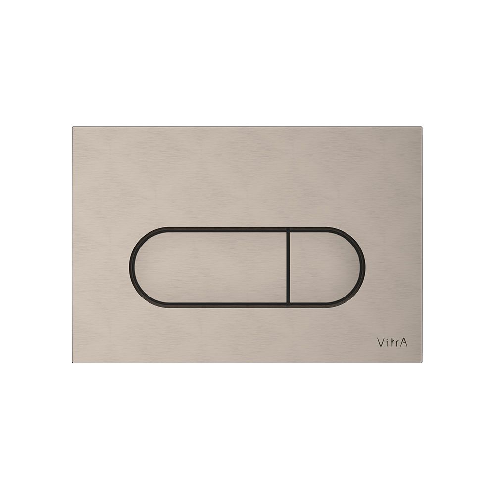 VitrA Flush Wall Plate - Brushed Nickel