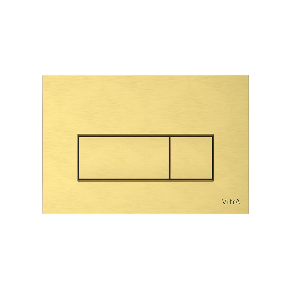 VitrA  Loop Square Flush Plate - Brushed Gold