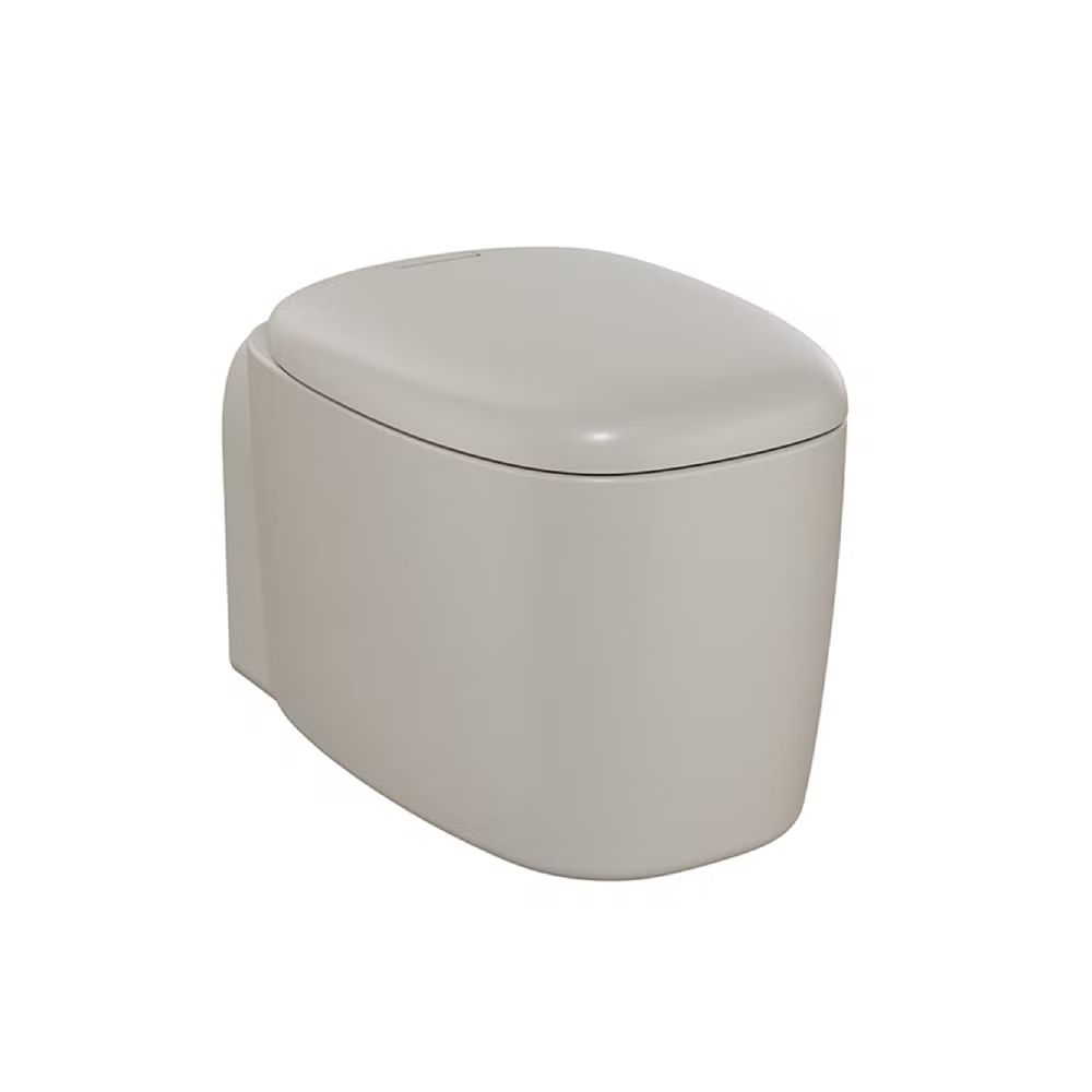 VitrA Rimless Wall Mounted WC Toilet - Matt Taupe