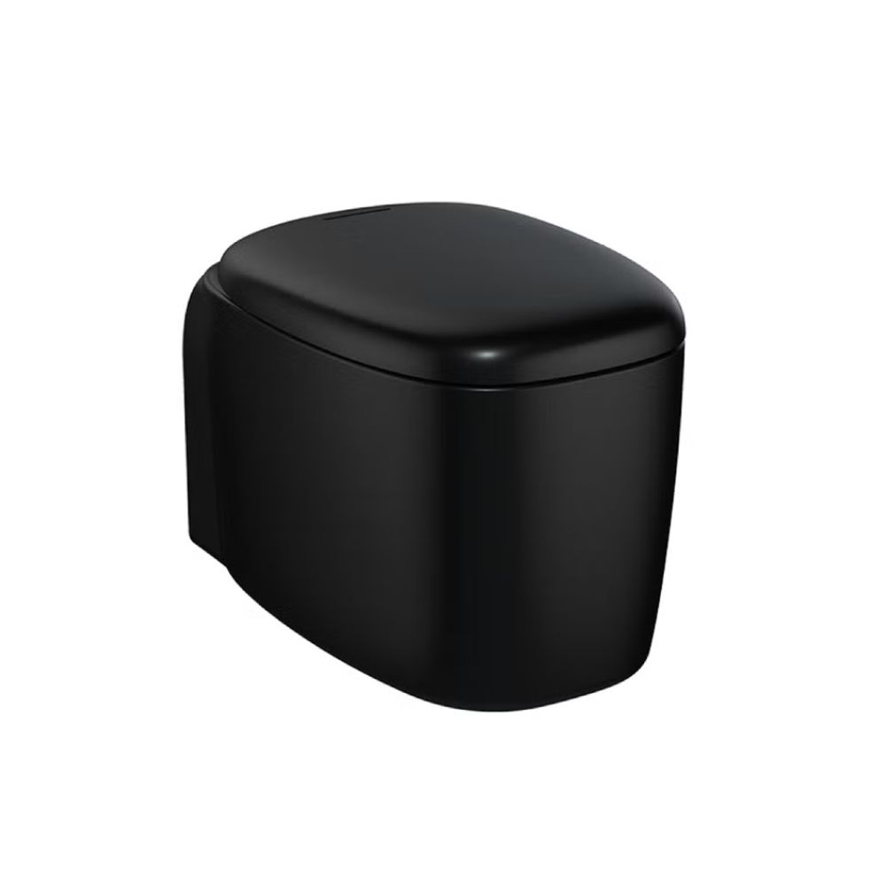 VitrA Rimless Wall Mounted WC Toilet - Matt Black