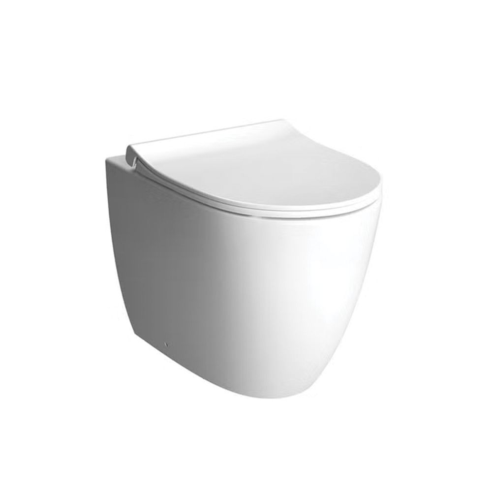 VitrA Rimless Floor Standing WC Toilet - Glossy White