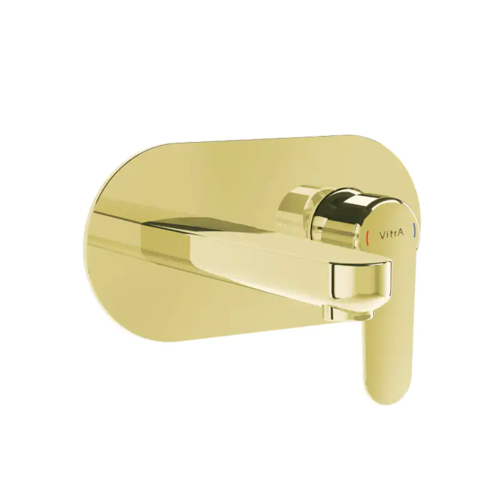 VitrA Wall Mounted Basin Tap - Shiny Gold