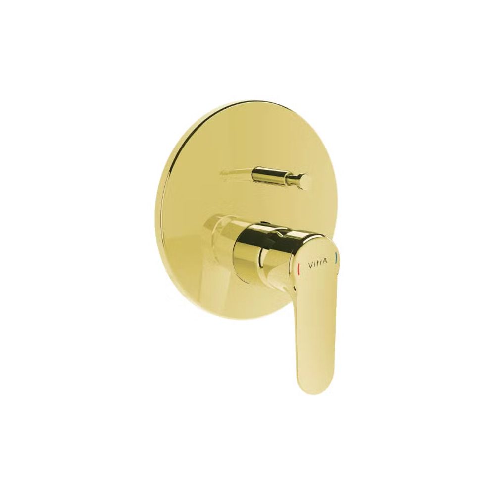 VitrA Concealed Bath/Shower Mixer Tap - Shiny Gold