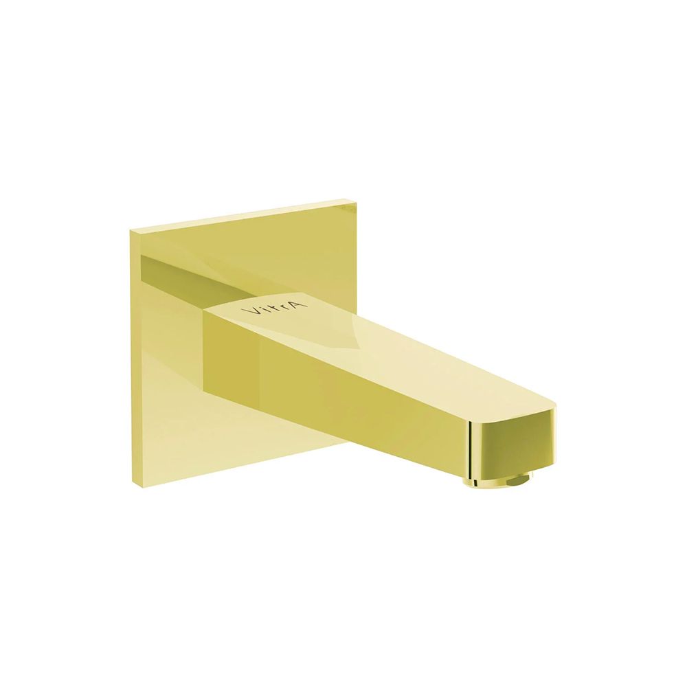 VitrA Root Square Bathtub Spout - Shiny Gold