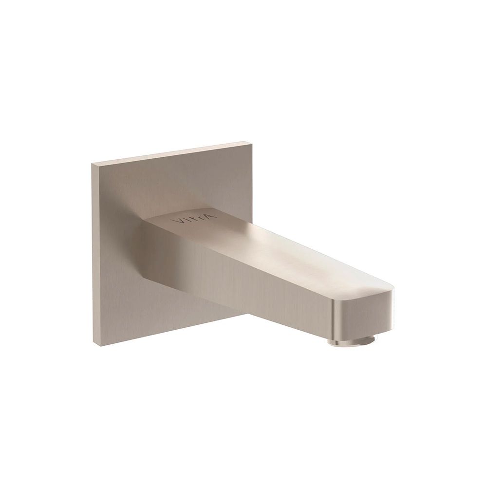 VitrA Root Square Bathtub Spout - Brushed Nickel