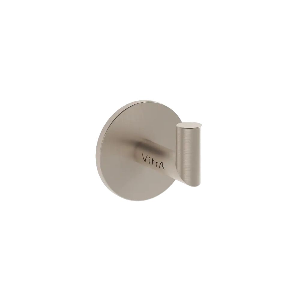 VitrA Towel & Robe Hook - Brushed Nickel