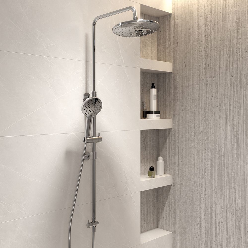 VitrA Round Full Shower System Set without Mixer - Chrome