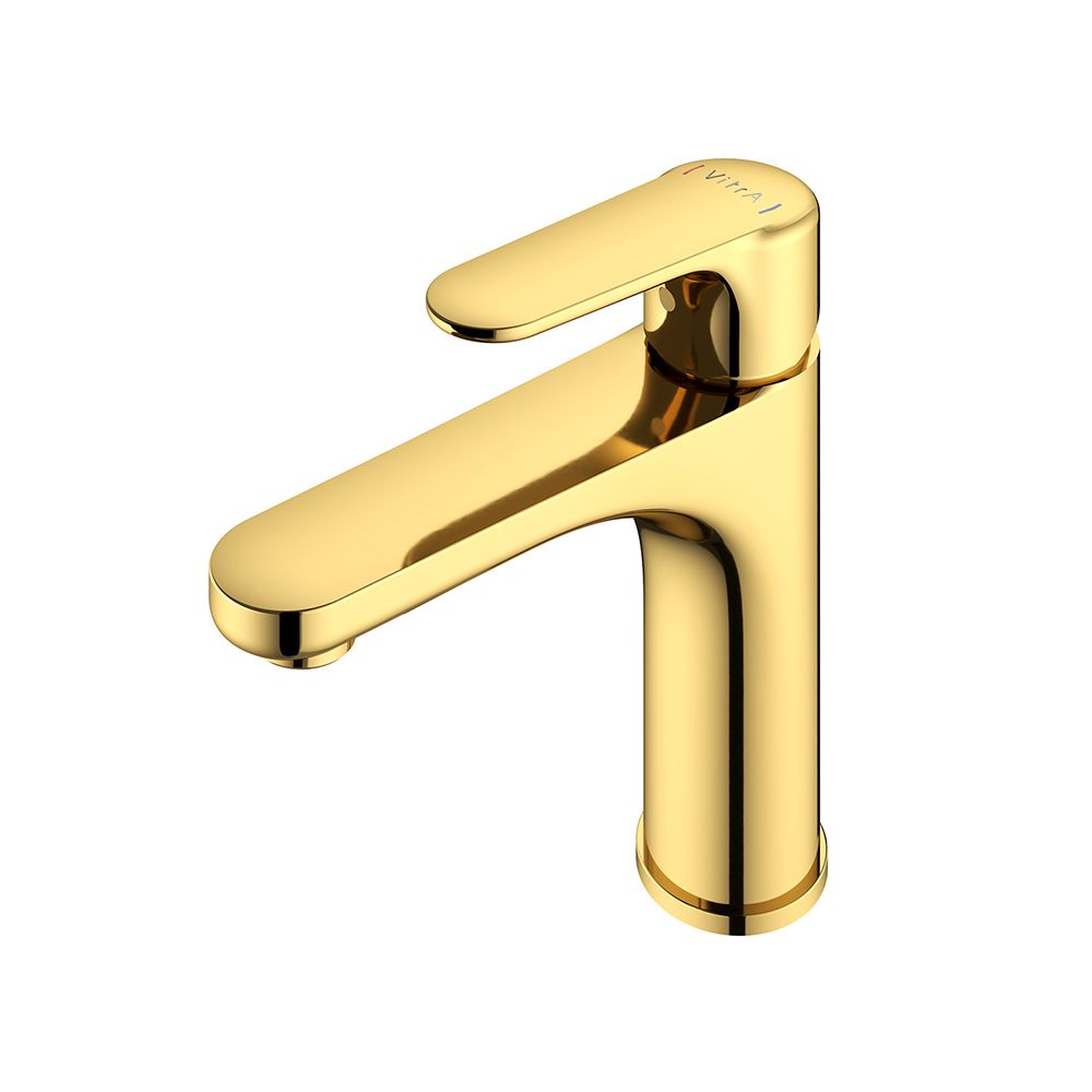 VitrA Medium Basin Tap - Shiny Gold