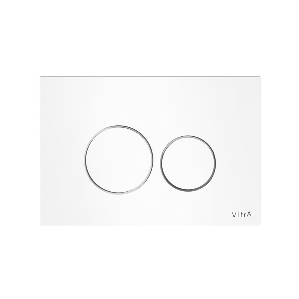 VitrA Flush Wall Plate - Glossy White