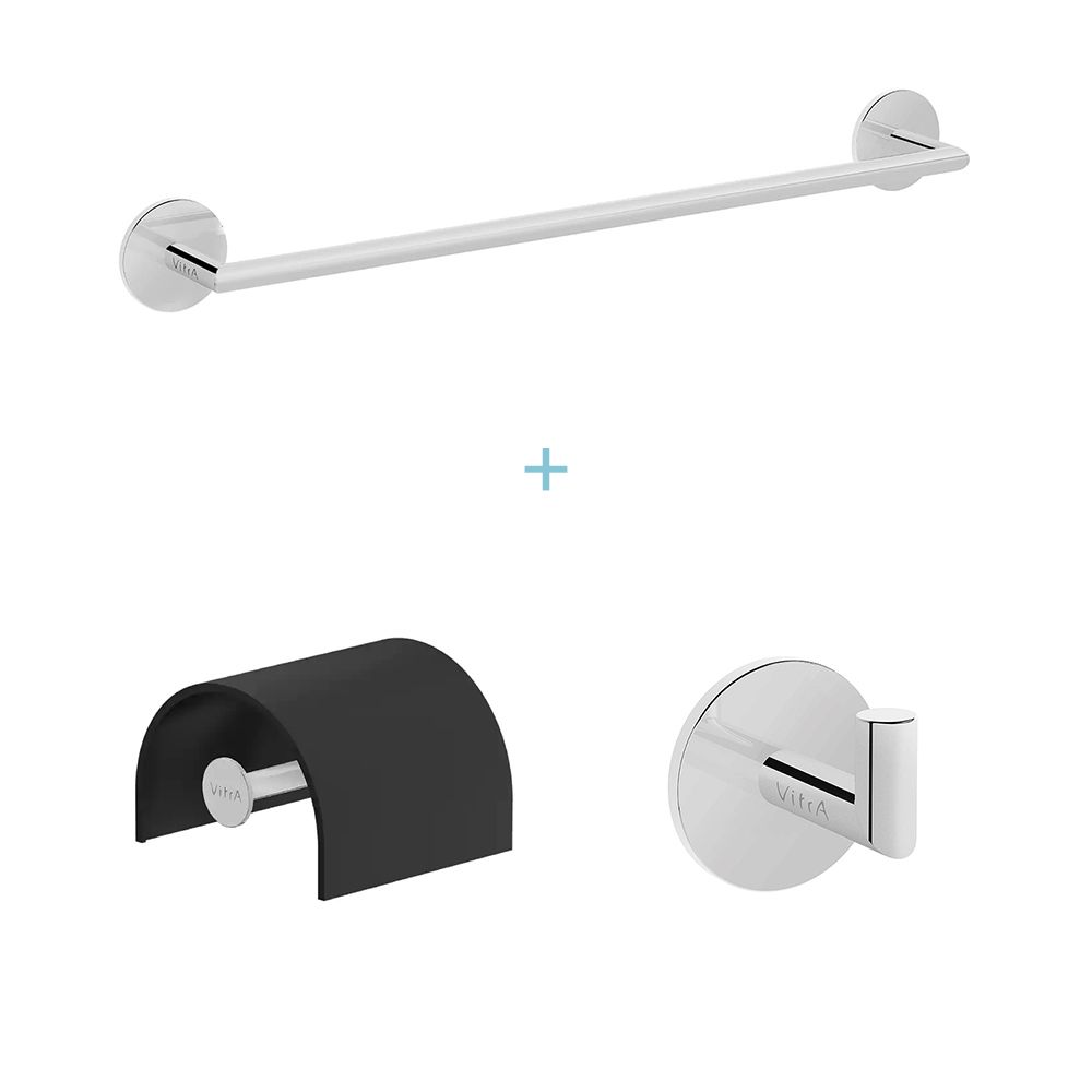 VitrA Origin 3-Piece Bathroom Accessory Set - Chrome