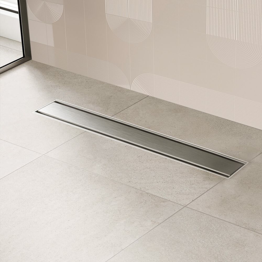 VitrA Self Cleaning Linear Shower Drain 60(L)x4(W)cm With Reversible Usage Cover - 304 Grade Stainless Steel