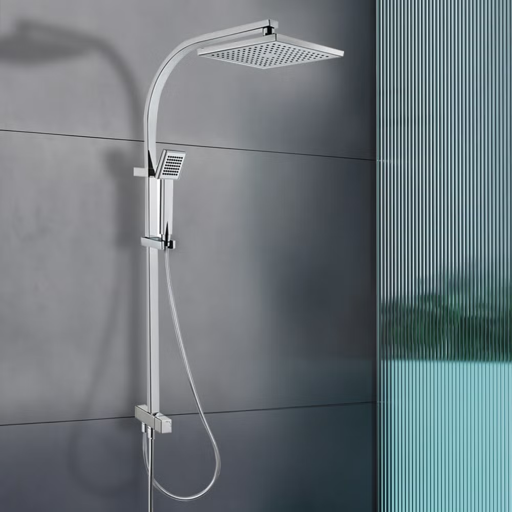 VitrA Square Full Shower System Set without Mixer - Chrome