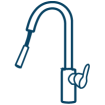 Kitchen Pull Out Mixer Tap